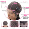 13x6 Lace Front perruques de cheveux humains 180% densit&eacute; droite HD Transparent Lace Front pr&eacute; plum&eacute; avec des cheveux de b&eacute;b&eacute; couleur noire naturelle pour les femmes