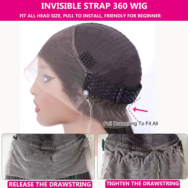 Deep Wave 360 ​​วิกผมลูกไม้ด้านหน้า 18 นิ้วผมมนุษย์วิกผมลูกไม้เต็มรูปแบบ HD โปร่งใส Pre-Plucked Glueless พร้อมสายรัดปรับระดับได้และผมเด็ก