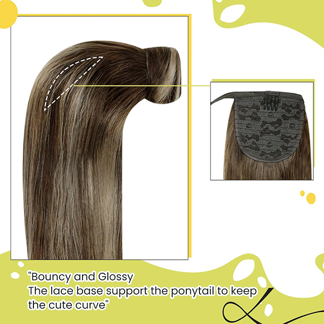 ISWEET Бразилийн Virgin Clip ins Хүний үс гэзэг өргөтгөл 18 инч 80гр - Зөгийн балтай шаргал өнгөтэй дунд хүрэн - Охидын үсний гэзэгтэй үсний ороосон үс