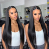 Straight T Part Lace Μπροστινές Περούκες Ανθρώπινα Μαλλιά 180% Πυκνότητα Preplucked HD Lace για μαύρες γυναίκες