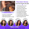 Scelerisque Brown Humanum Hair Wig: CC Density, 13X6 Corpus Undo HD Lace Front, Pre velata Glueless, XXVI Inch pro Women