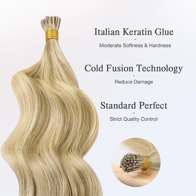 I Tip Sambungan Rambut Remy Rambut Manusia #16/22 Berambut Perang Cerah Campuran Berambut Perang Keemasan Sorotan 1g/Strand Petua Mikro 50G/Pek Rambut Ombre Lurus Tidak Kelihatan Untuk Wanita Perempuan