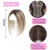 ISWEET Hair Topper για αραιά μαλλιά - Ανθρώπινα μαλλιά 10 ιντσών με βάση ελβετικής δαντέλας Ombre ανοιχτό καφέ ξανθό ανταύγειες Μη ανιχνεύσιμες λύσεις καθημερινής χρήσης