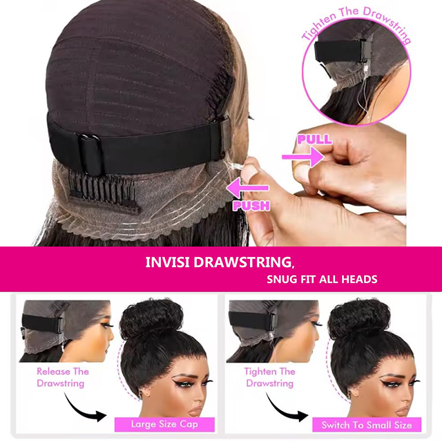 Deep Wave 360 ​​วิกผมลูกไม้ด้านหน้า 18 นิ้วผมมนุษย์วิกผมลูกไม้เต็มรูปแบบ HD โปร่งใส Pre-Plucked Glueless พร้อมสายรัดปรับระดับได้และผมเด็ก
