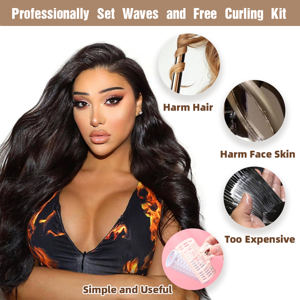 Pelucas sin pegamento 13x4 cabello humano prearrancado precortado con pelo de beb&eacute;, 210% densidad 12A pelucas delanteras de encaje brasile&ntilde;o ondulado 26