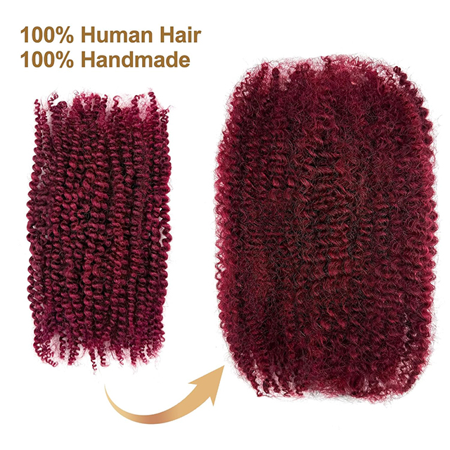 ISWEET 20 Duim Afro Kinkys Bulk Menslike Hare 40g 1 Bundel Kinky Twist Hare Vir Dreadlock Extensions Vleg Hare Vir Twist En Sagte Locs (1 Pakkie) 