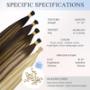 I Tip Hair Extensions Remy Human Hair #16/22 Světl&aacute; blond Sm&iacute;šen&aacute; Zlat&aacute; blond mel&iacute;r 1g/Strand Micro Tip 50G/balen&iacute; Neviditeln&eacute; rovn&eacute; Ombre vlasy pro ženy D&iacute;vky