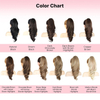18 tommer lang b&oslash;lget sort hestehale-forl&aelig;ngelse – Hestehale-h&aring;rstykke med kloclips til kvinder, klip-in-hestehale-h&aring;rforl&aelig;ngelser til daglig brug
