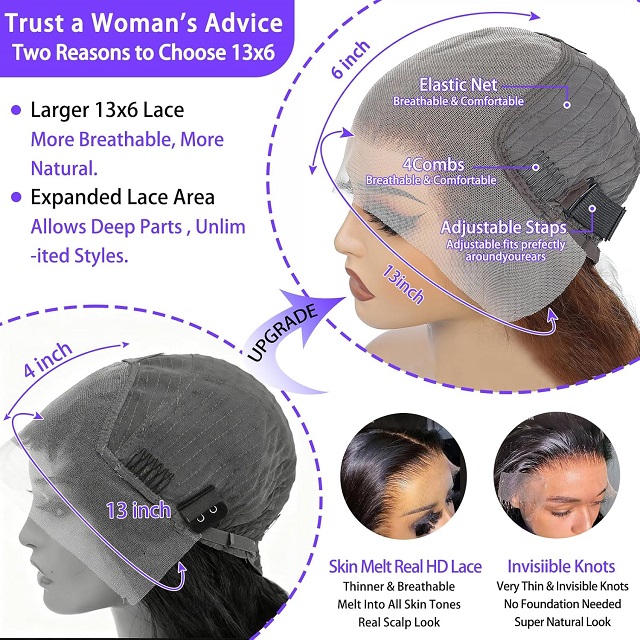 Scelerisque Brown Humanum Hair Wig: CC Density, 13X6 Corpus Undo HD Lace Front, Pre velata Glueless, XXVI Inch pro Women
