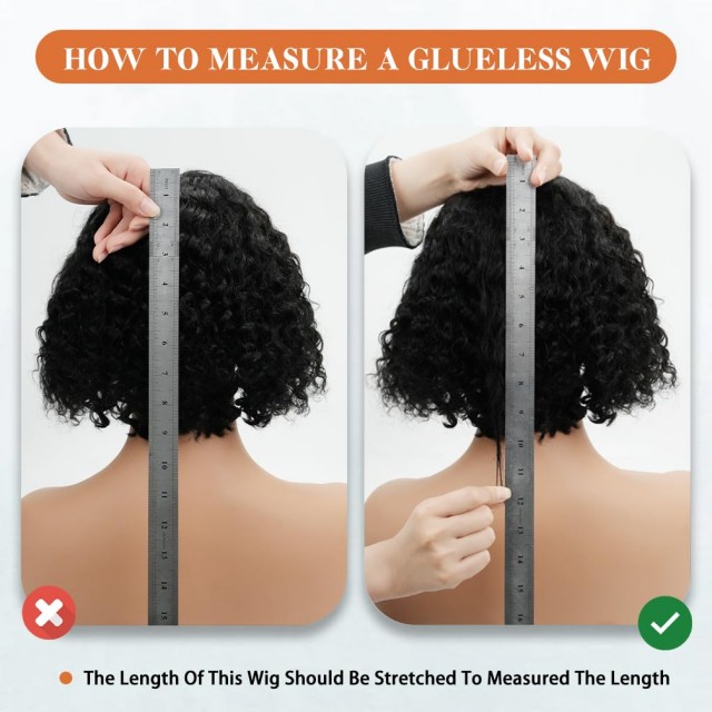 Wear & Go Glueless, r&ouml;vid, g&ouml;nd&ouml;r Bob par&oacute;ka emberi hajb&oacute;l – 180%-os sűrűs&eacute;gű, 8 h&uuml;velykes vil&aacute;gosbarna, előre kit&eacute;pett, előre kiv&aacute;gott m&eacute;lyhull&aacute;m&uacute; csipke első par&oacute;ka nőknek