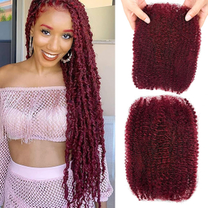 ISWEET 20 Inch Afro Kinkys Bulk Lidsk&eacute; vlasy 40 g 1 svazek Kinky Twist vlasů Pro prodloužen&iacute; dredů Zapleten&iacute; vlasů pro Twist a měkk&eacute; lokny (1 balen&iacute;) 