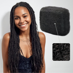 ISWEET 4C Afro Kinky-Krullerige grootmaat menslike hare – 16 duim lengte, 50 g gewig, 100% egte menslike hare. Ideaal vir vlegwerk, draaie, dreadlocks, lokherstelwerk en kinderveilige gebruik.