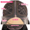 Straight T Part Lace Μπροστινές Περούκες Ανθρώπινα Μαλλιά 180% Πυκνότητα Preplucked HD Lace για μαύρες γυναίκες
