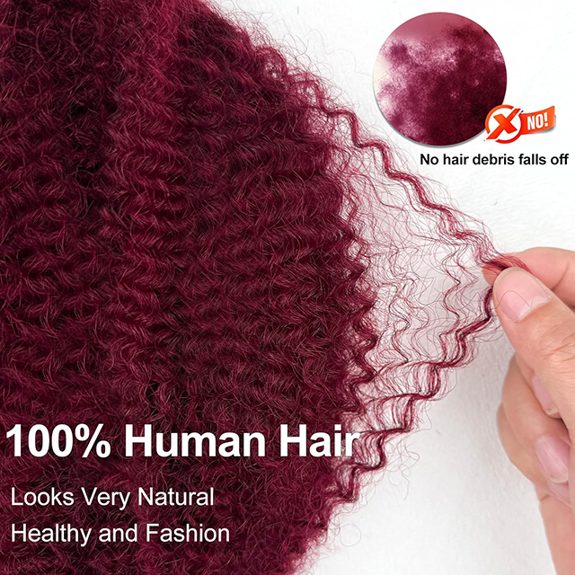 ISWEET 20 Duim Afro Kinkys Bulk Menslike Hare 40g 1 Bundel Kinky Twist Hare Vir Dreadlock Extensions Vleg Hare Vir Twist En Sagte Locs (1 Pakkie) 