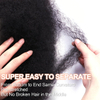 ISWEET Afro Kinky Human Hair 16 Zoll 4C Kinky Curly Bundles 50g Perfekt f&uuml;r Mini Twist & Dreadlocks 1B Natural Black Hair Extensions