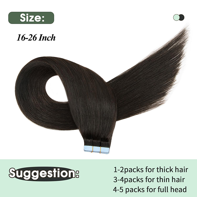 20 Pcs ဆံပင်ဆက်ခြင်း Remy လူသားဆံပင်ဖြောင့် မမြင်နိုင်သော ဆံပင်ဆက်ခြင်း 50 ဂရမ် အမျိုးသမီးများအတွက် သဘာဝအနက်ရောင် #1B