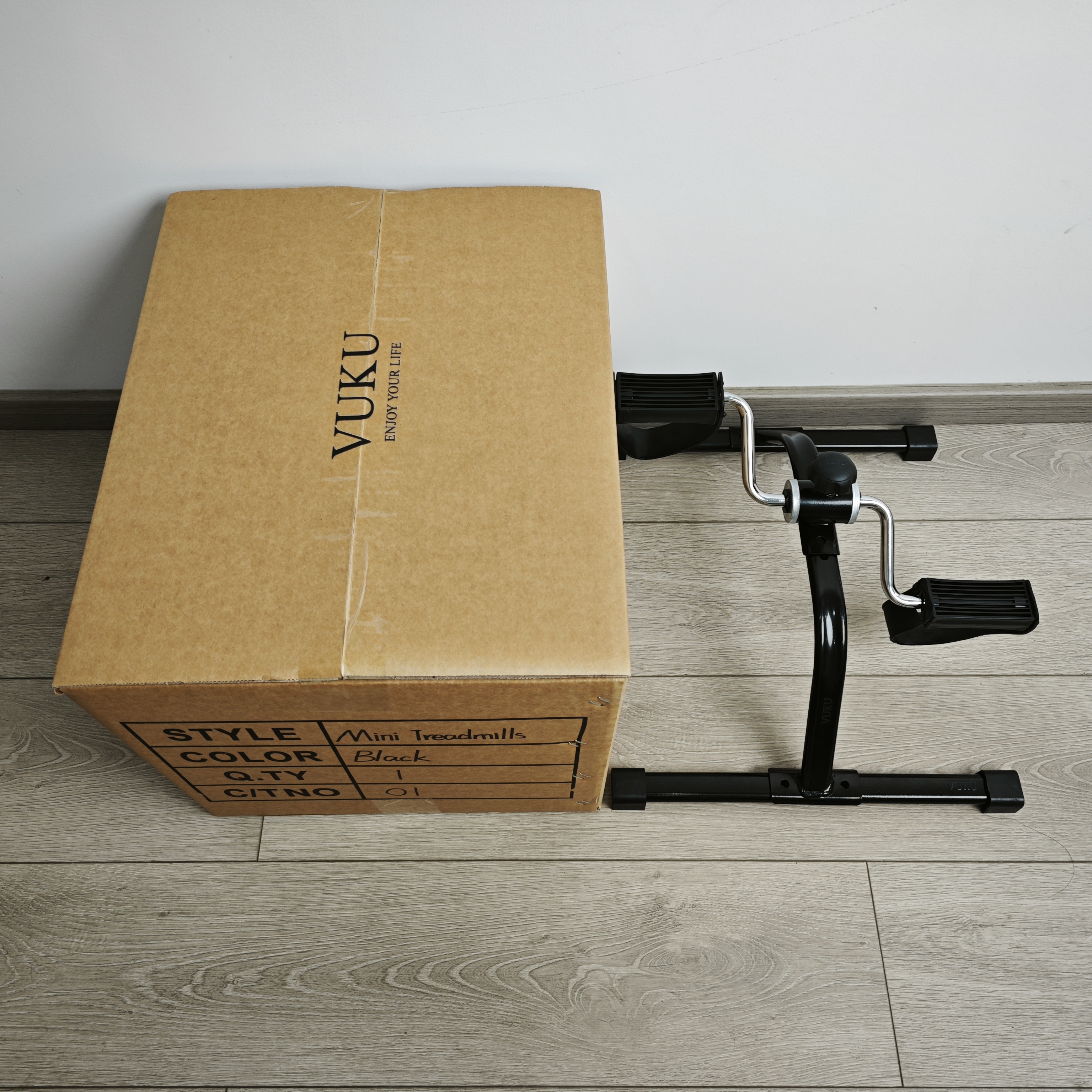 VUKU Tragbares Fahrradpedal-Trainingsger&auml;t unter dem Schreibtisch, Laufband, Mini-Beintrainingsger&auml;t f&uuml;r das Heimb&uuml;ro, Physiotherapie-Fitnessger&auml;t f&uuml;r Erwachsene und Senioren