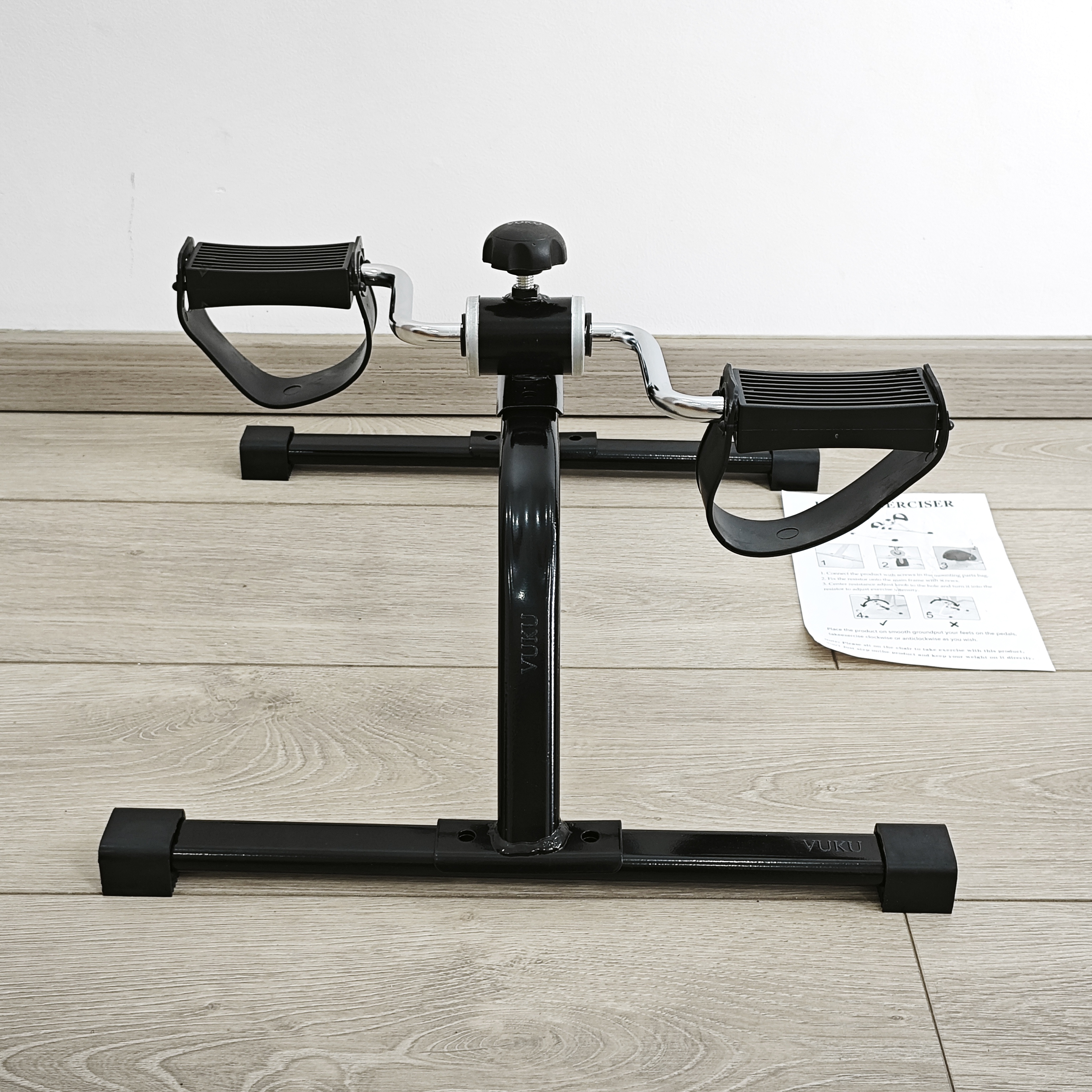 VUKU Tragbares Fahrradpedal-Trainingsger&auml;t unter dem Schreibtisch, Laufband, Mini-Beintrainingsger&auml;t f&uuml;r das Heimb&uuml;ro, Physiotherapie-Fitnessger&auml;t f&uuml;r Erwachsene und Senioren