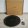 Trampolin Kecergasan Mini Boleh Lipat VUKU 25 Inci, Trampolin Bungee Rebounder Senyap dengan Pad Keselamatan, Kapasiti Berat Maksimum 260 Lbs, Peralatan Senaman Dalaman Luar untuk Dewasa dan Kanak-kanak