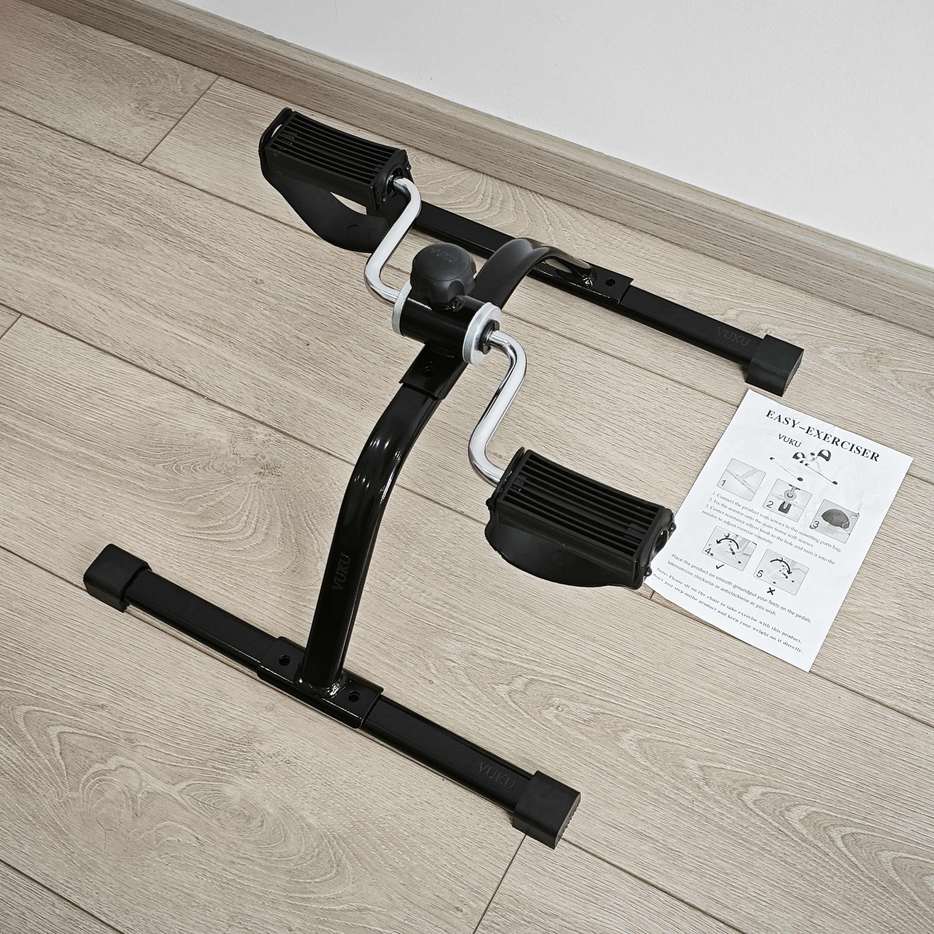 VUKU Tragbares Fahrradpedal-Trainingsger&auml;t unter dem Schreibtisch, Laufband, Mini-Beintrainingsger&auml;t f&uuml;r das Heimb&uuml;ro, Physiotherapie-Fitnessger&auml;t f&uuml;r Erwachsene und Senioren