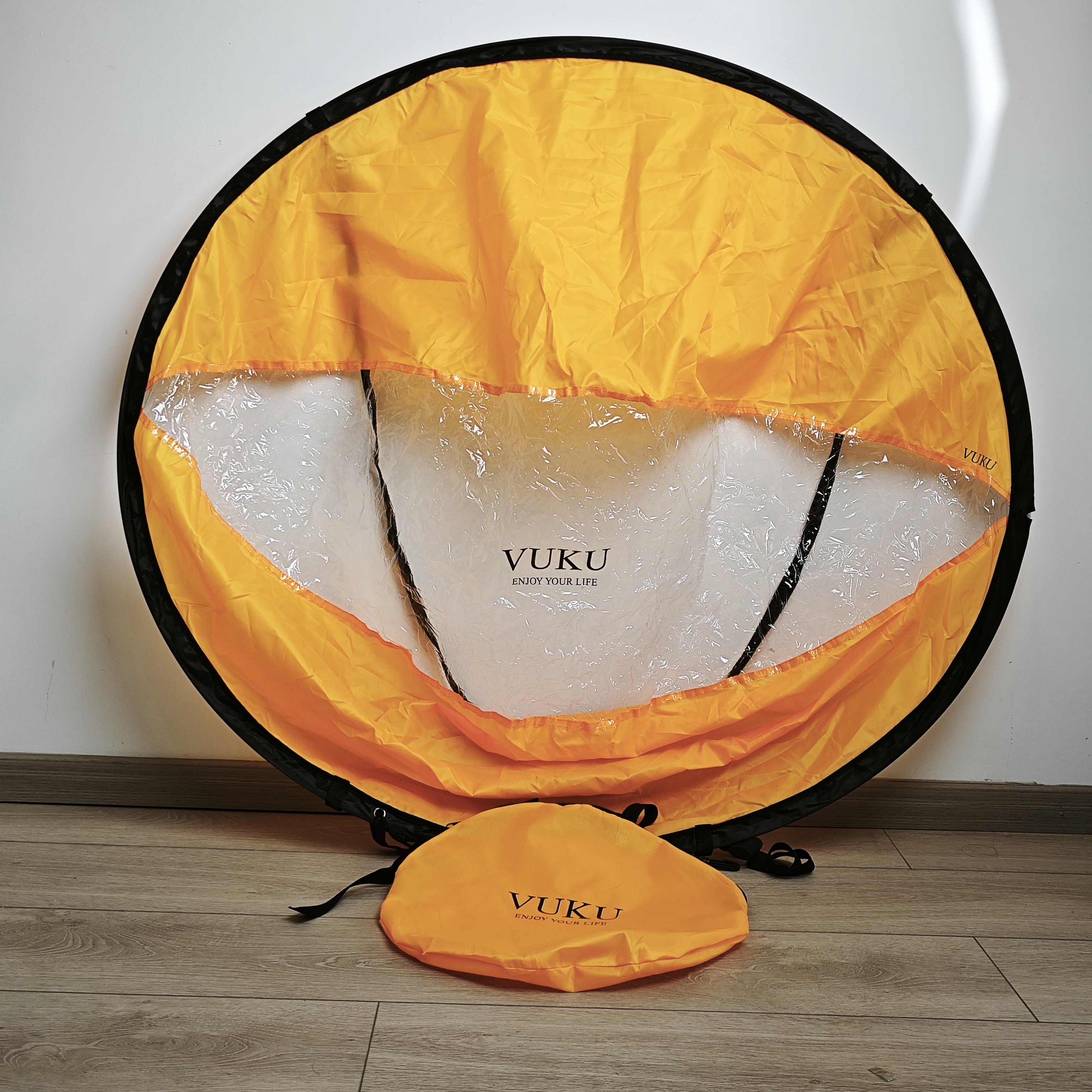 VUKU Tavole a vela pieghevoli da 42 pollici per paddle board con borsa trasparente per finestra, vela sottovento portatile in nylon resistente per paddle board, kayak, canoe